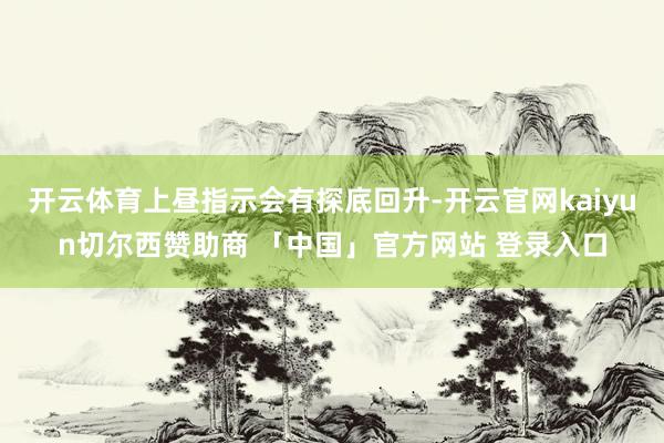 开云体育上昼指示会有探底回升-开云官网kaiyun切尔西赞助商 「中国」官方网站 登录入口